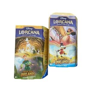 Disney Lorcana Into the Inklands Starter Deck Set of 2 New Factory Sealed